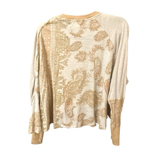 We The Free Cream and Tan Blouse - Picture 2 of 8